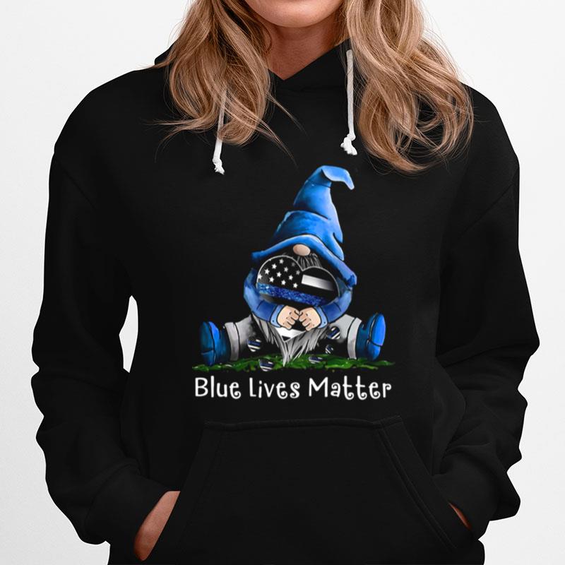 Gnomes Hug Blue Lives Matter Hoodie