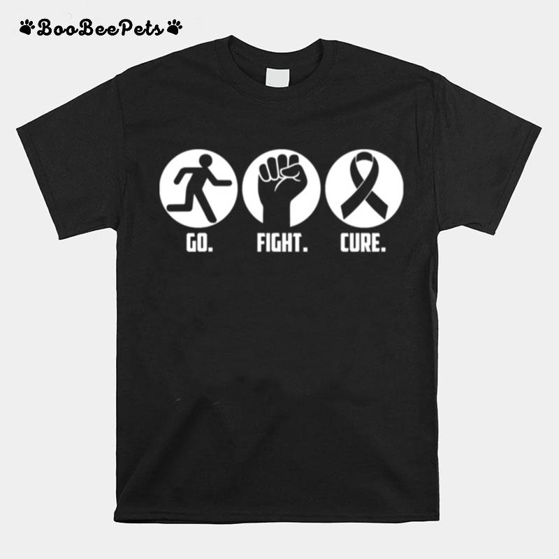 Go Fight Cure Breast Cancer Awareness Month T-Shirt