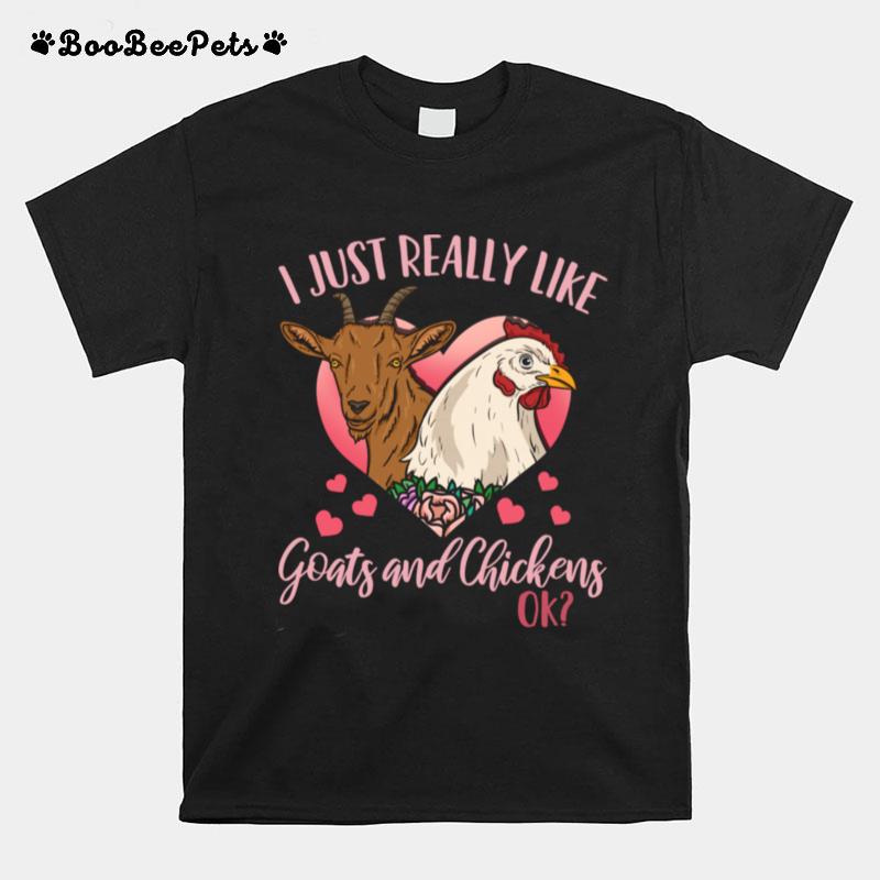 Goat Chicken Farmer T-Shirt