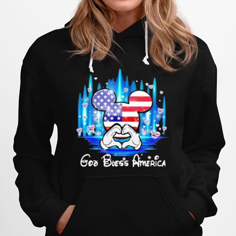 God Bless America Disney 4Th Of July Independence Hologram Hoodie