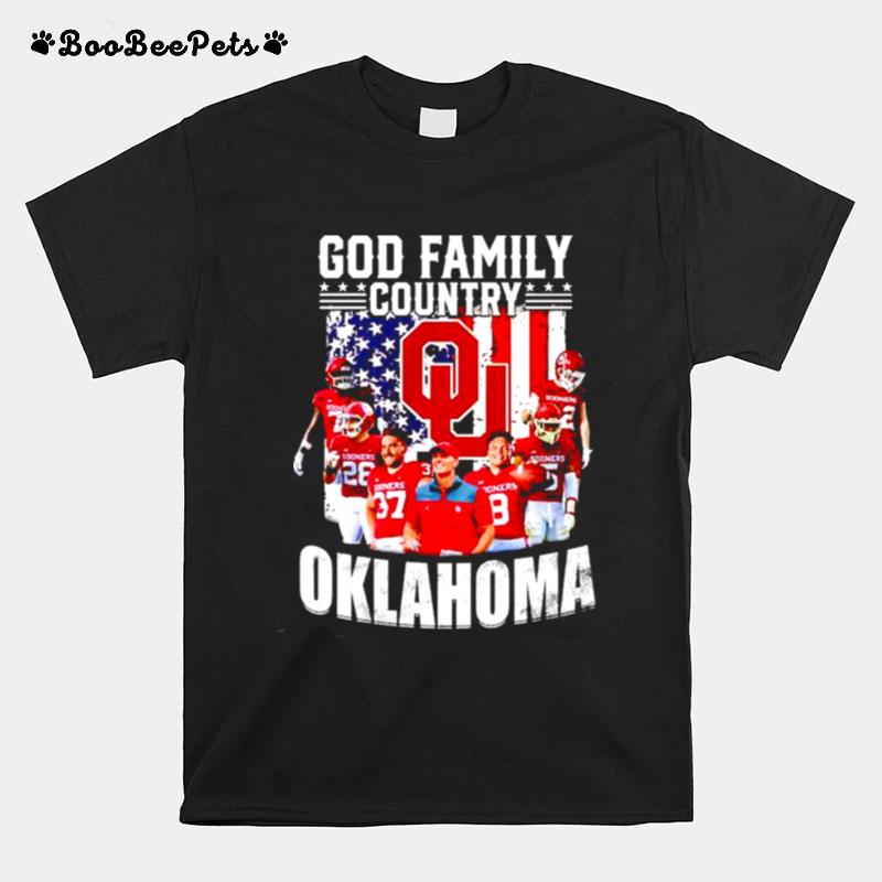God Family Country Oklahoma Sooners T-Shirt