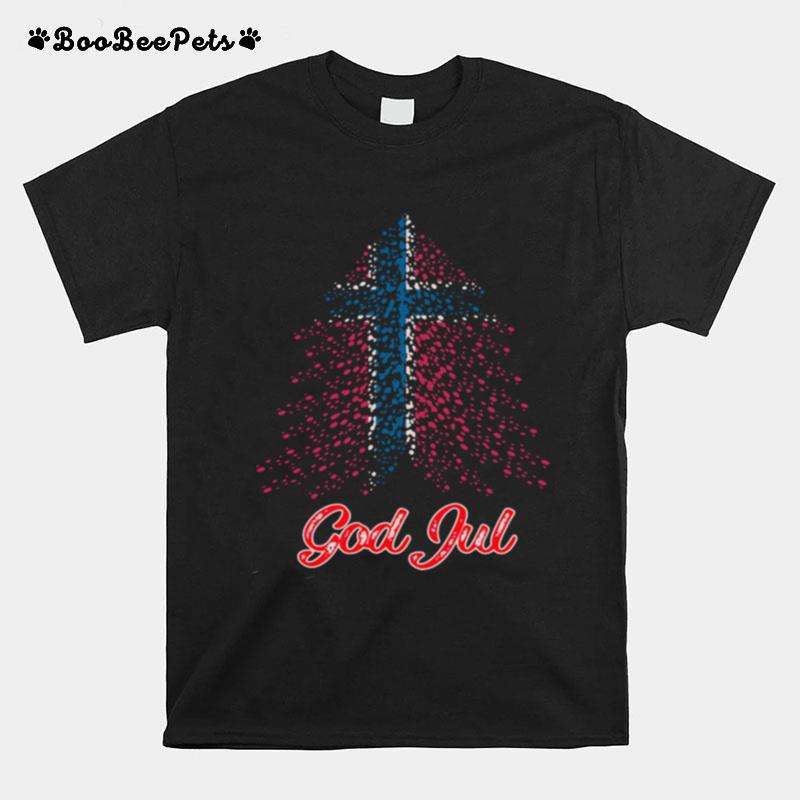 God Full Norwegian Christmas Tree T-Shirt