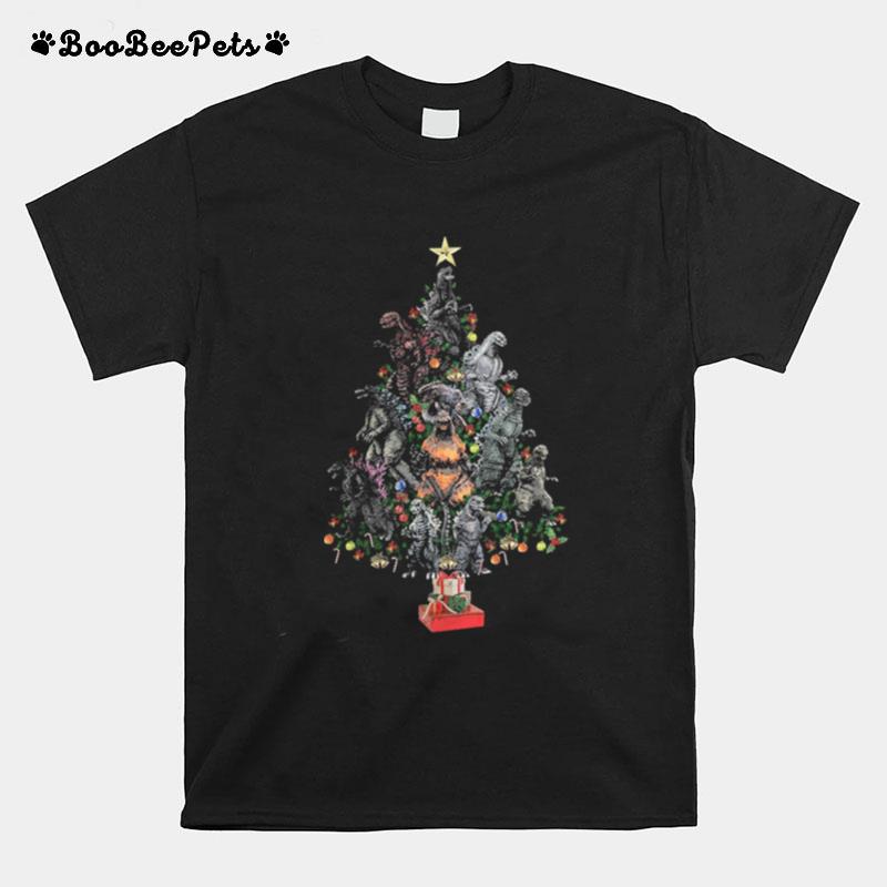 Godzilla Christmas Tree T-Shirt