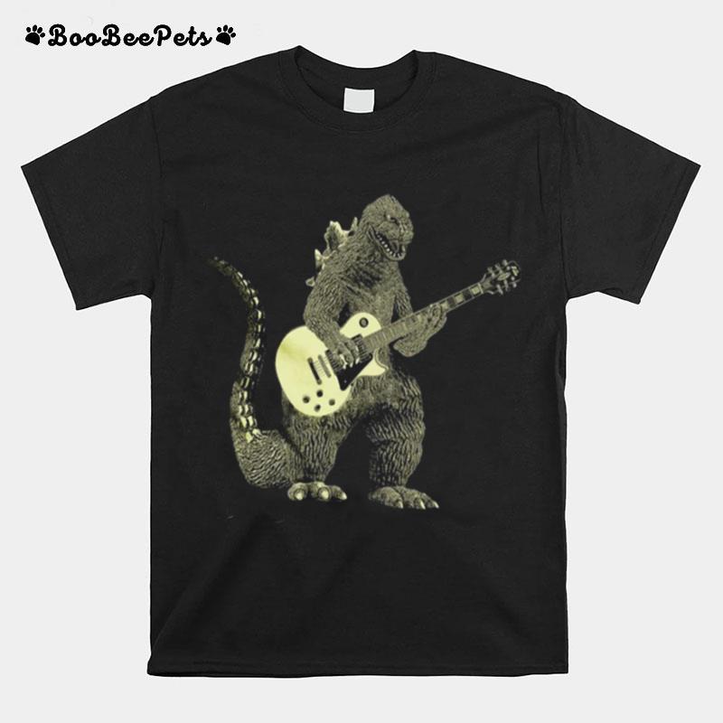 Godzilla Playing Guitar T-Shirt