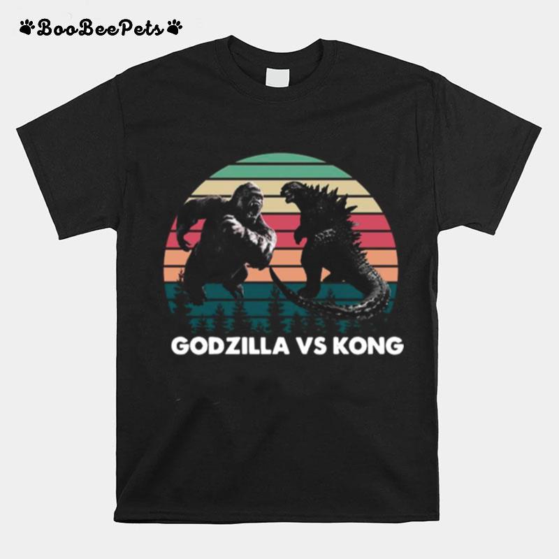 Godzilla Vs Kong Kaiju Godzilla Retro Kong Rodan Mothra Monster Godzilla T-Shirt