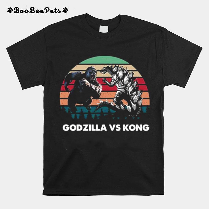 Godzilla Vs Kong Vintage Retro T-Shirt