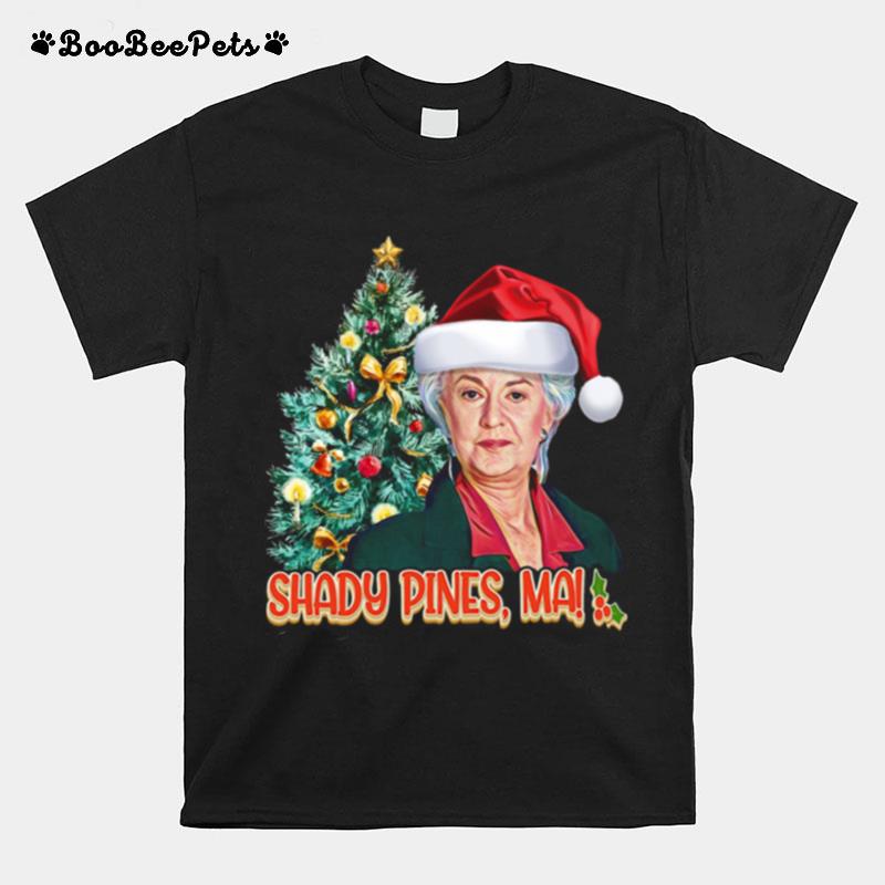 Golden Girl Dorothy Shady Pines Ma Merry Christmas Tree T-Shirt