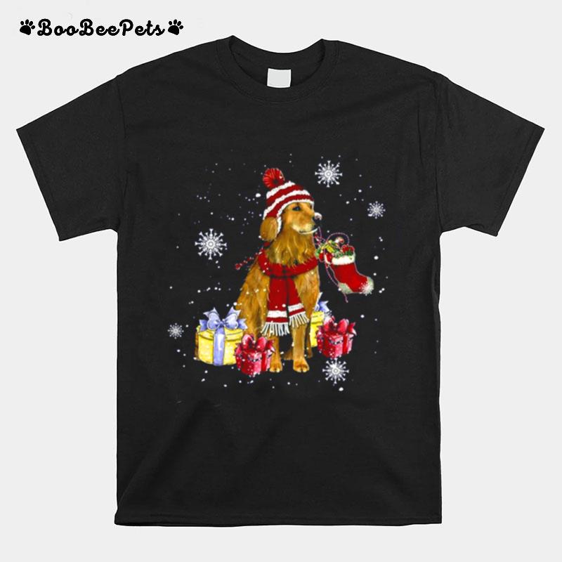 Golden Merry Christmas Animated T-Shirt