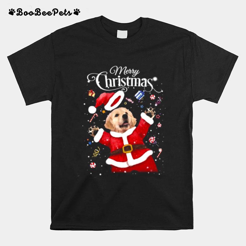 Golden Retriever Tada Merry Christmas For Golden Retriever Sweater T-Shirt