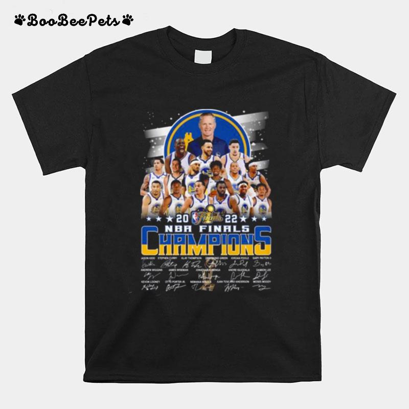 Golden State Warriors 2022 Nba Finals Champions Signatures T-Shirt