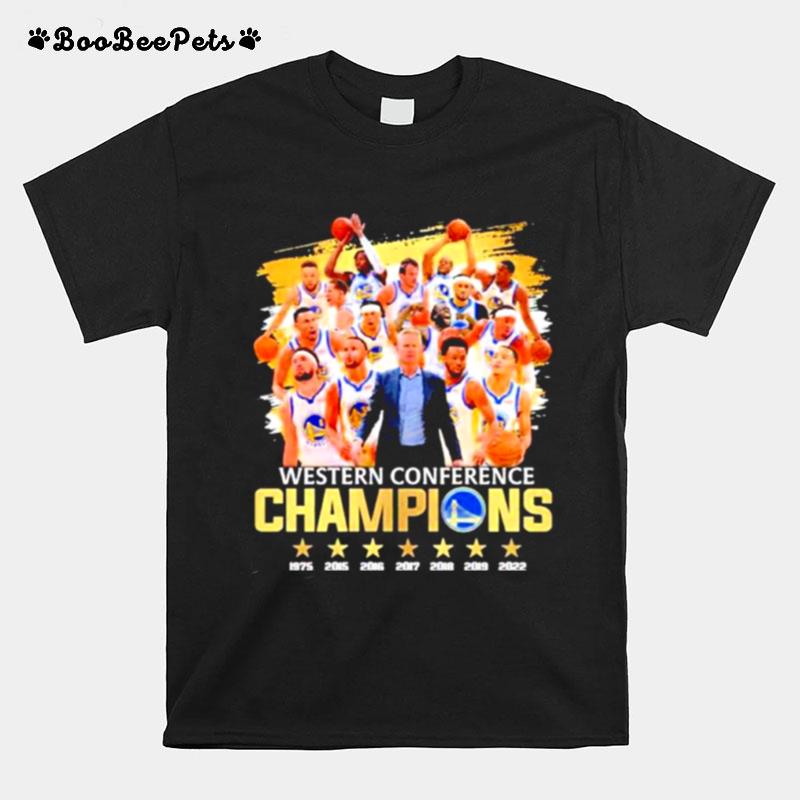 Golden State Warriors Basketball Team Western Conference Champions 2022 T-Shirt