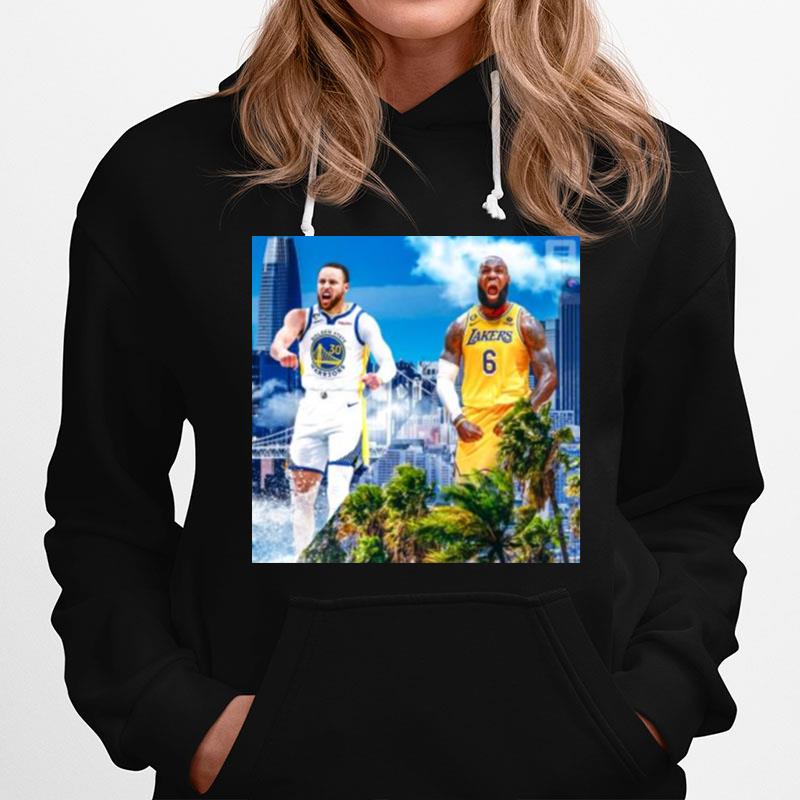 Golden State Warriors Vs Los Angeles Lakers 2023 Nba Conference Semifinals Matchup Hoodie