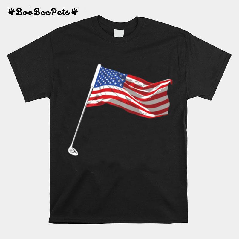 Golf American Flag T-Shirt