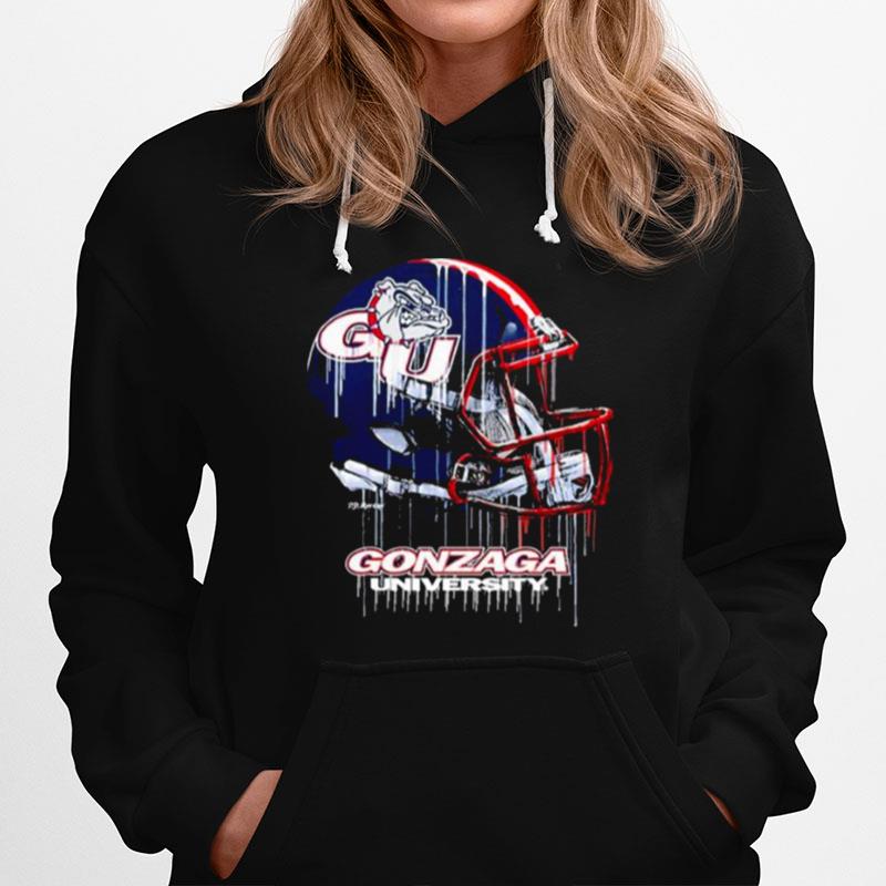 Gonzaga Bulldogs Vintage Helmet Football Hoodie