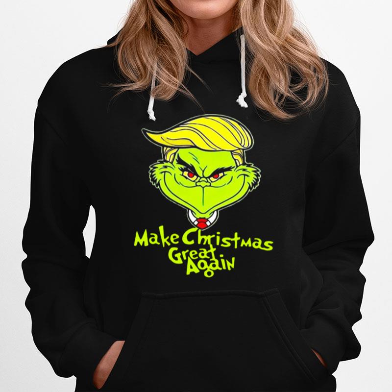 Good Grinch Trump Make Christmas Great Again Hoodie