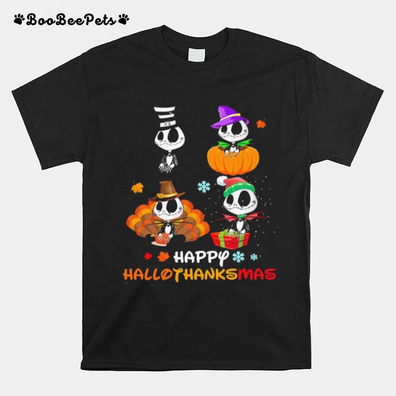 Good Jack Skellington Happy Hallothanksmas T-Shirt