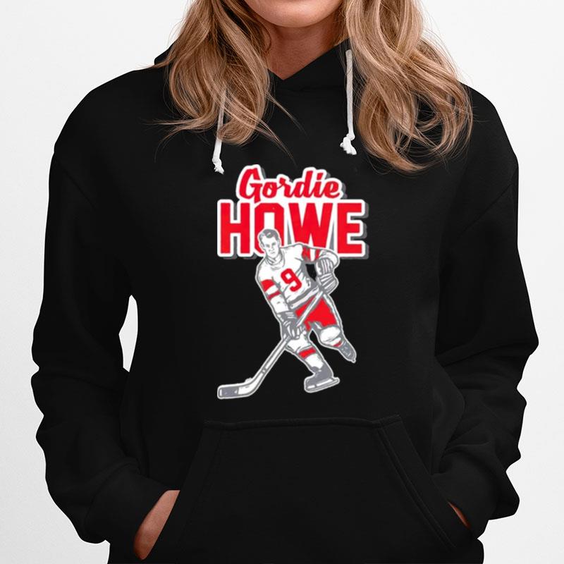 Gordie Howe Mural Hockey Hoodie