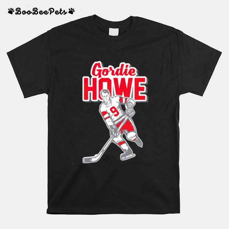 Gordie Howe Mural Hockey T-Shirt