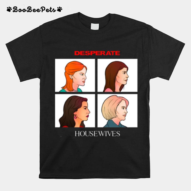 Gorillaz Desperate Side Profile Housewives T-Shirt