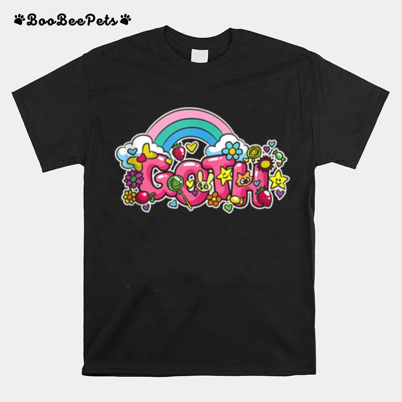 Goth Pastel Goth Colorful Kawaii Rainbow T-Shirt