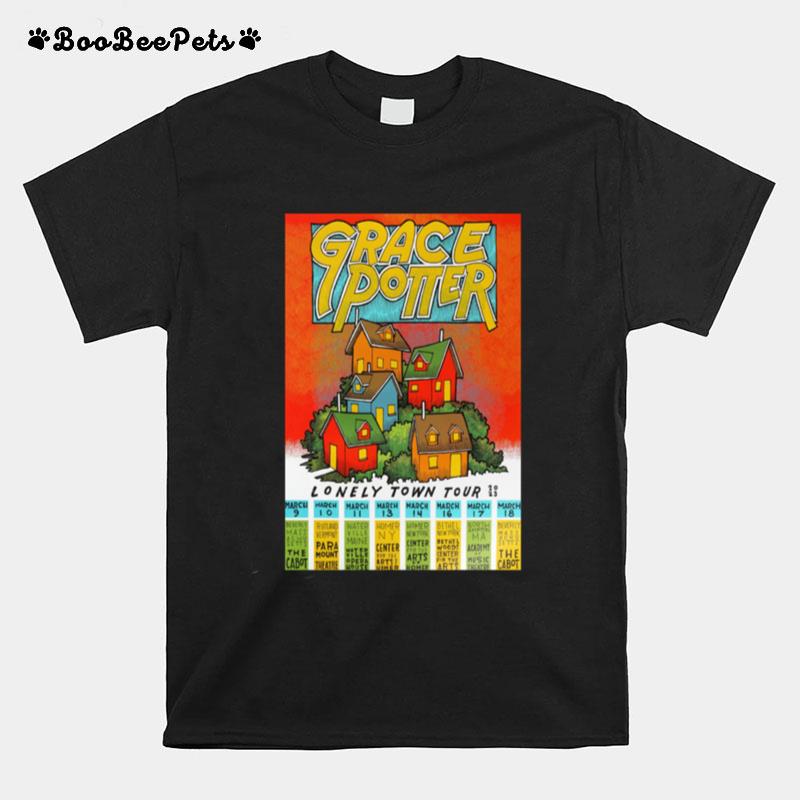 Grace Potter 2023 Lonely Town Tour Poster T-Shirt