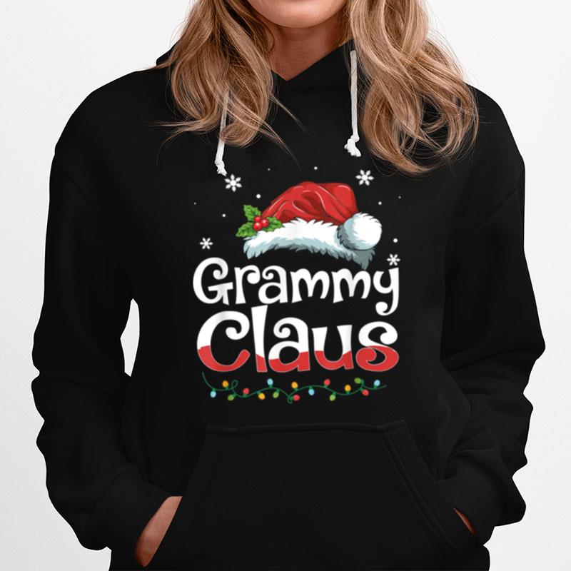Grammy Claus Santa Hat Matching Family Christmas Pajama Hoodie