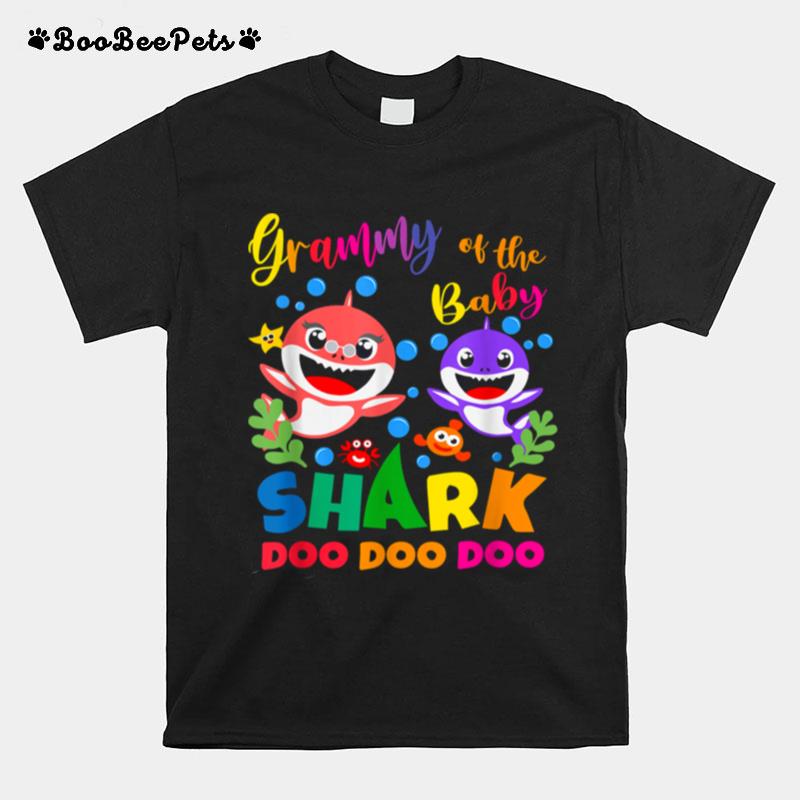 Grammy Of The Baby Shark Birthday Grammy Shark T-Shirt