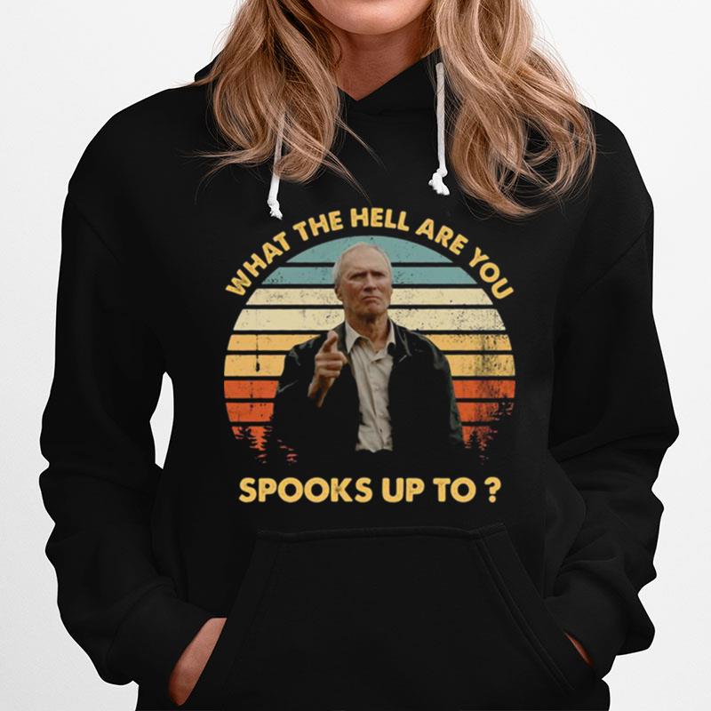 Gran Torino What The Hell Are You Spooks Up To Vintage Hoodie