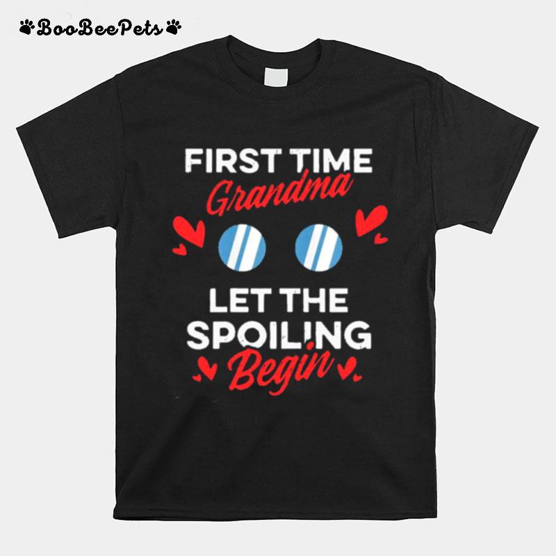 Grandma First Time Grandma 1St Time Grandma Let The Spoiling Gift T-Shirt