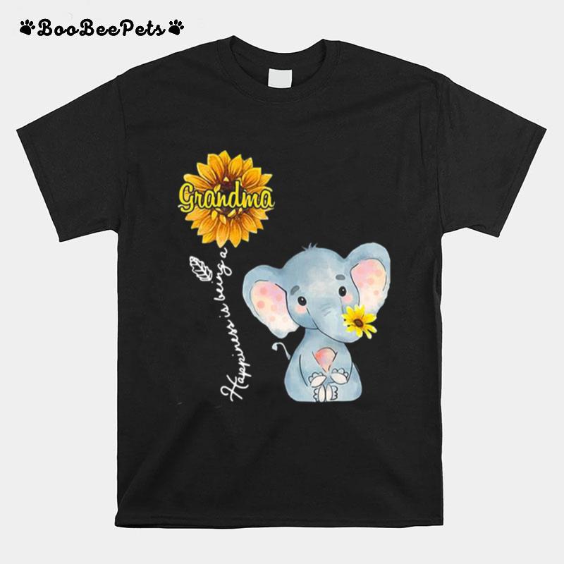 Grandma Happiness Is Being A Sunshine Flower T-Shirt