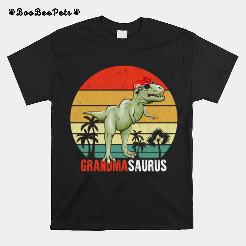 Grandmasaurus T Rex Dinosaur Grandma Saurus Family Matching T-Shirt