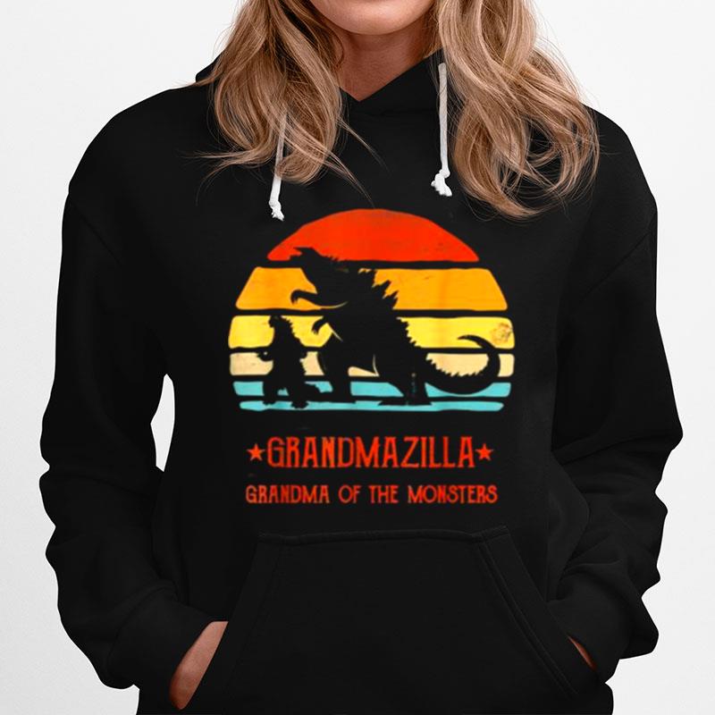 Grandmazilla Grandma Of Monsters Vintage Hoodie