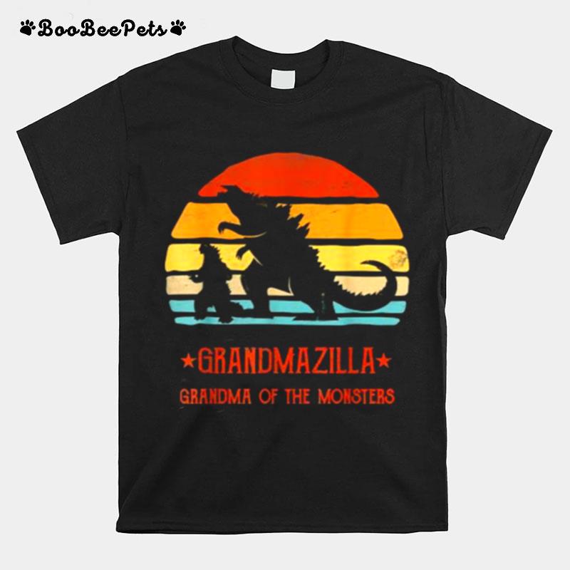 Grandmazilla Grandma Of Monsters Vintage T-Shirt