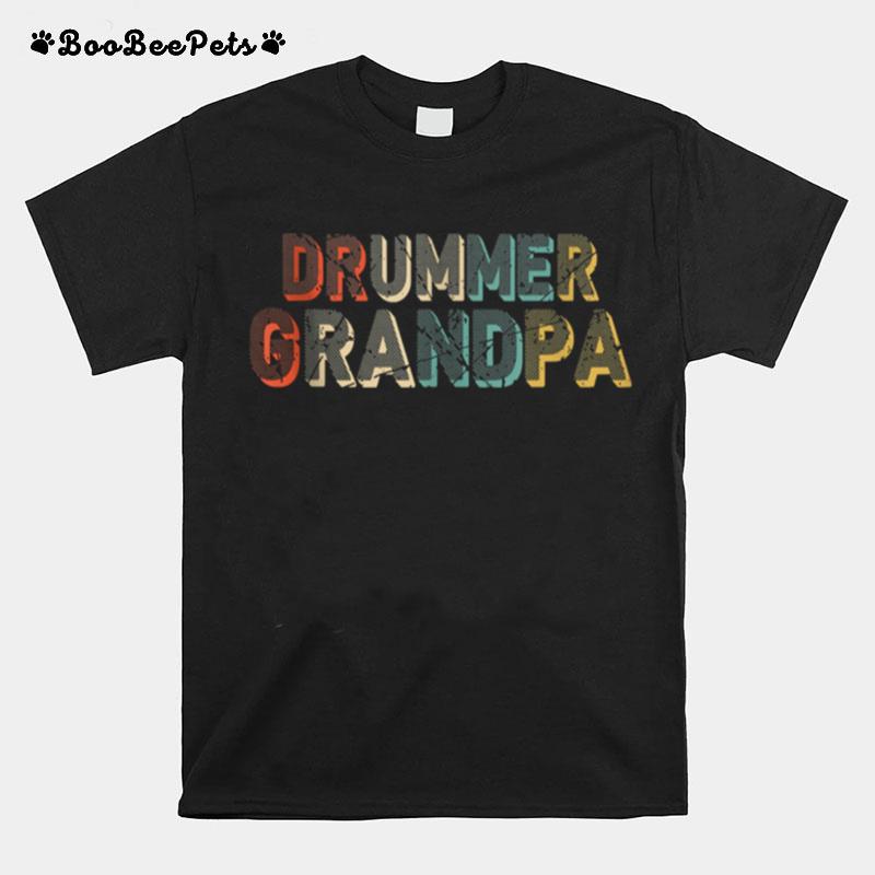 Grandpa Drum Set Drumsticks Vintage T-Shirt