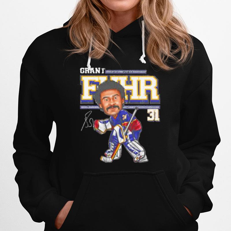 Grant Fuhr No 31 St. Louis Blues Cartoon Hoodie