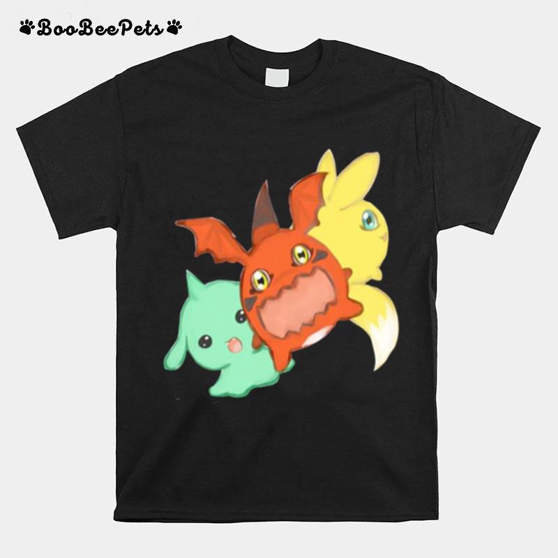 Graphic World Japanese Anime Digital Monsters Digimon T-Shirt