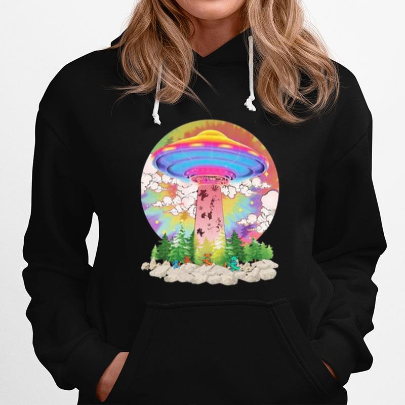 Grateful Dead Bear Weed Ufo Hippie Hoodie