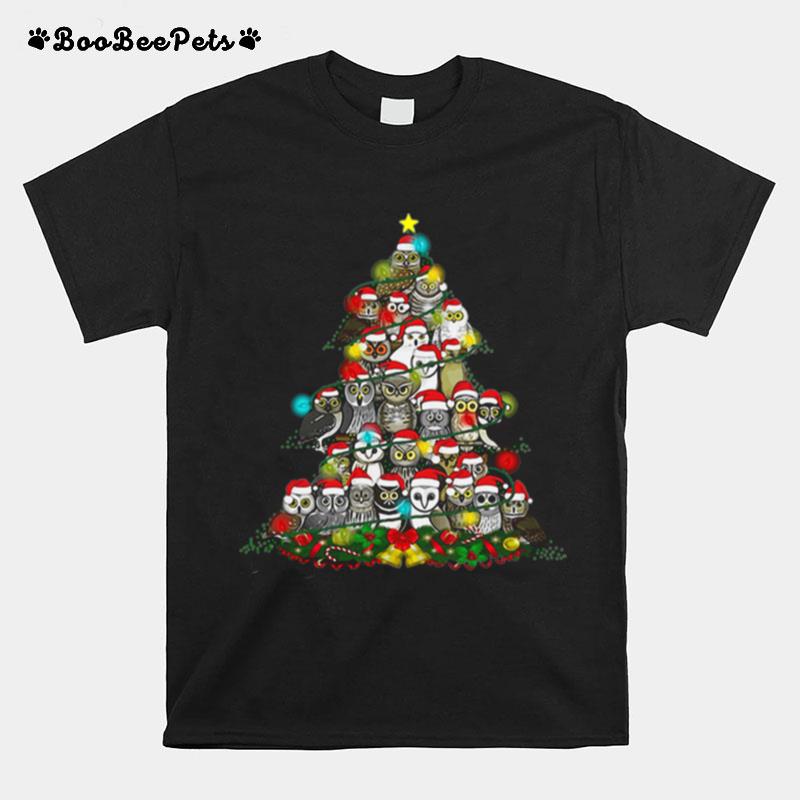 Grateful Owl Quaran Tree Christmas T-Shirt