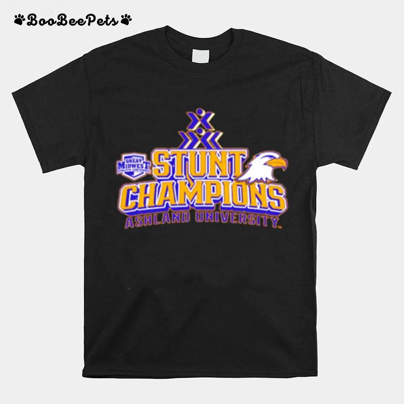 Great Midwest Athletic Conference Stunt Champions Ashland University T-Shirt