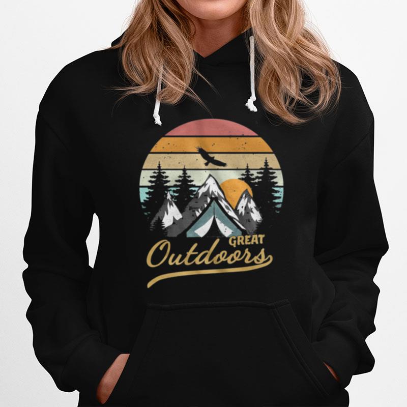 Great Outdoors Camping Vintage Hoodie