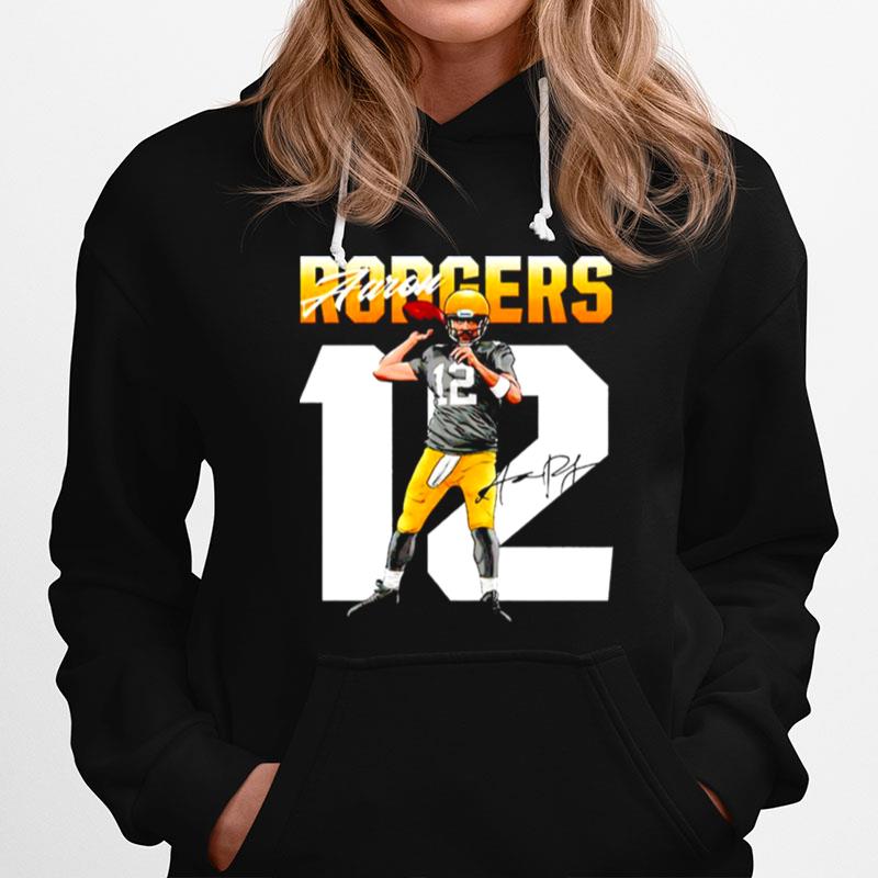 Green Bay Football Aaron Rodgers Signature Hoodie