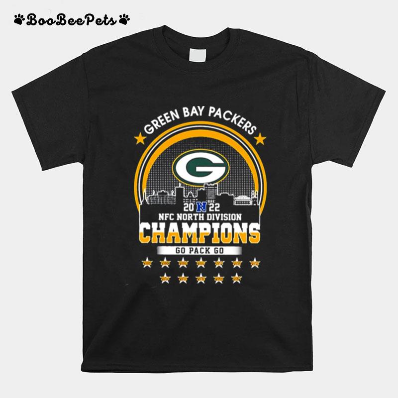 Green Bay Packers 2022 North Division Champs Trophy Green Bay Packers T-Shirt