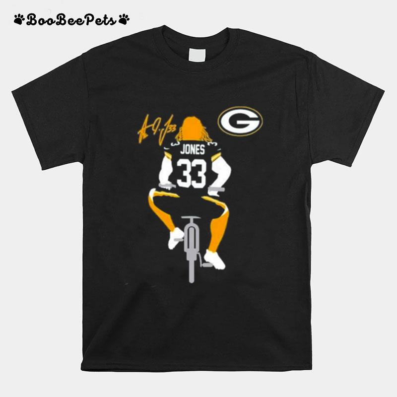 Green Bay Packers Aaron Jones Player Graphic 2022 T-Shirt