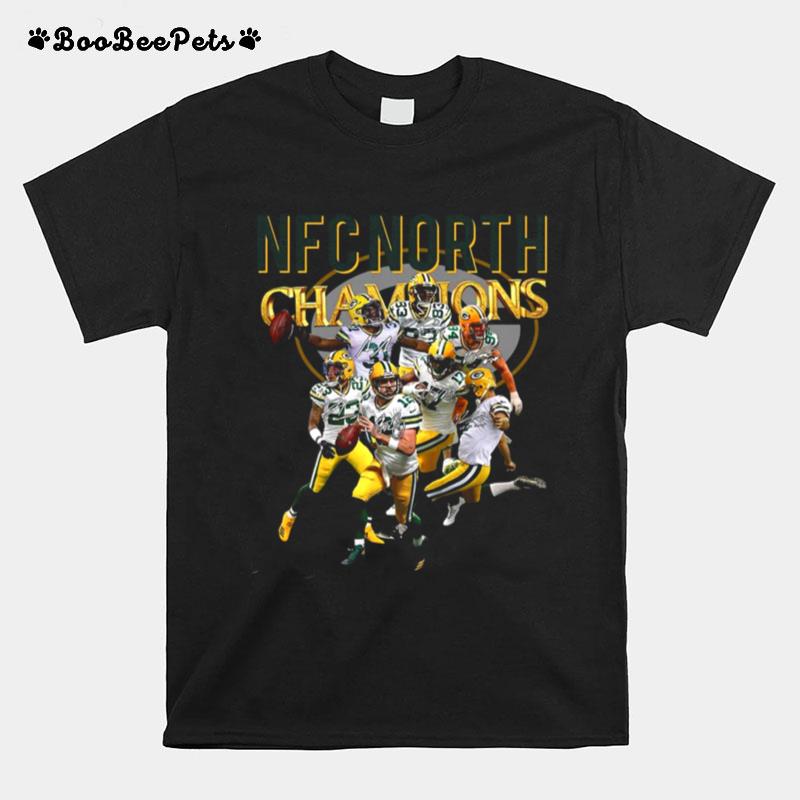 Green Bay Packers Nfc North Champions Signatures T-Shirt