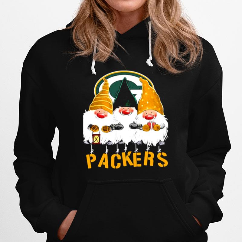 Green Bay Packers Team Gnomes Merry Christmas Hoodie