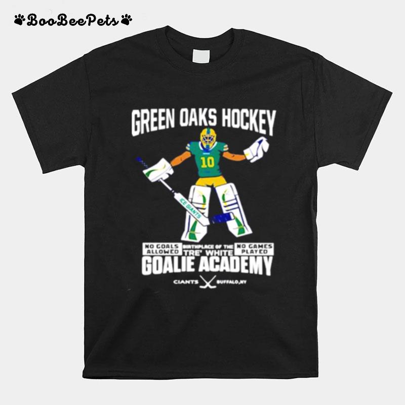 Green Oaks Hockey Tre White Goalie Academy T-Shirt