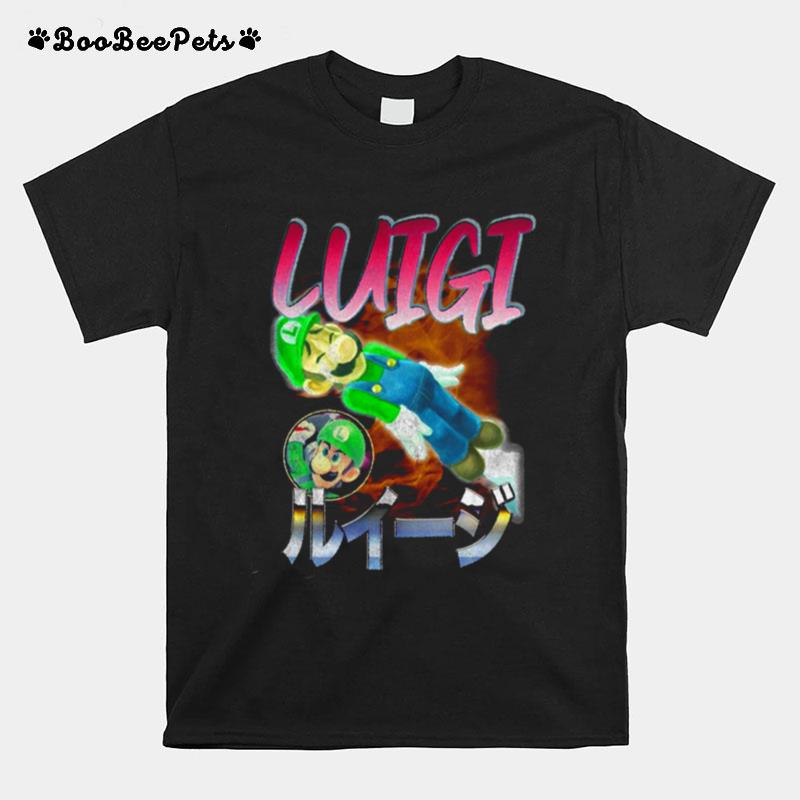 Green Plumber Luigi Smash Bros Vintage T-Shirt