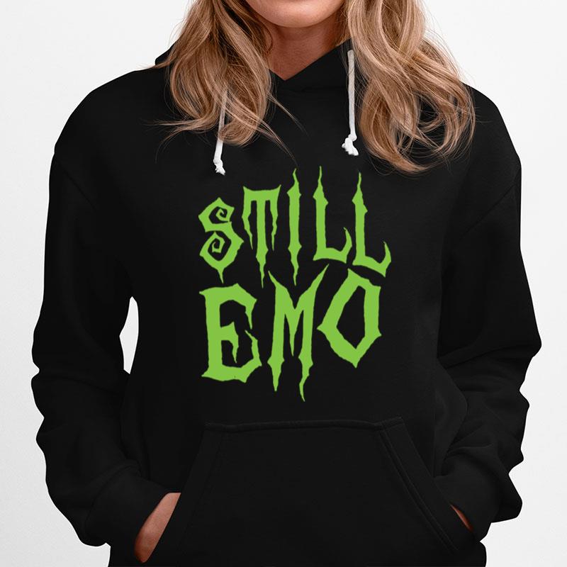 Green Still Emo Hoodie