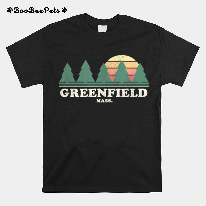 Greenfield Ma Vintage Throwback T-Shirt