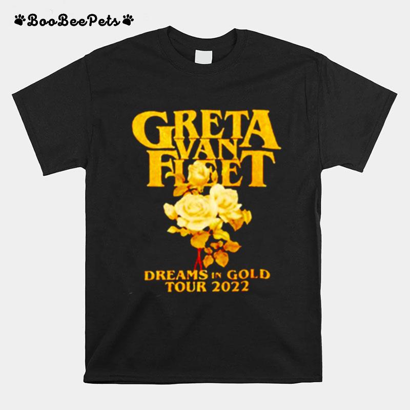 Greta Van Fleet Dreams In Gold Tour 2022 T-Shirt